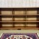 1950s English mahogany bookcase shelf