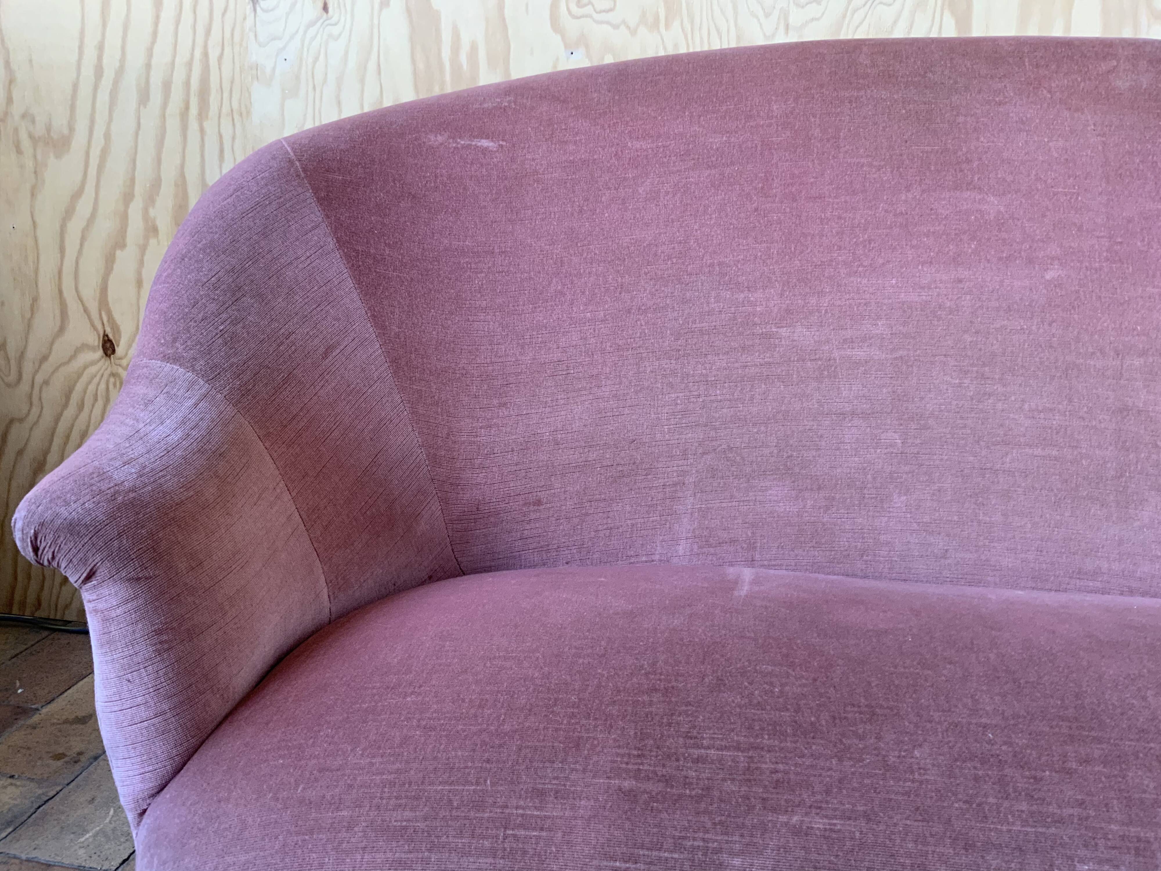Velvet sofa