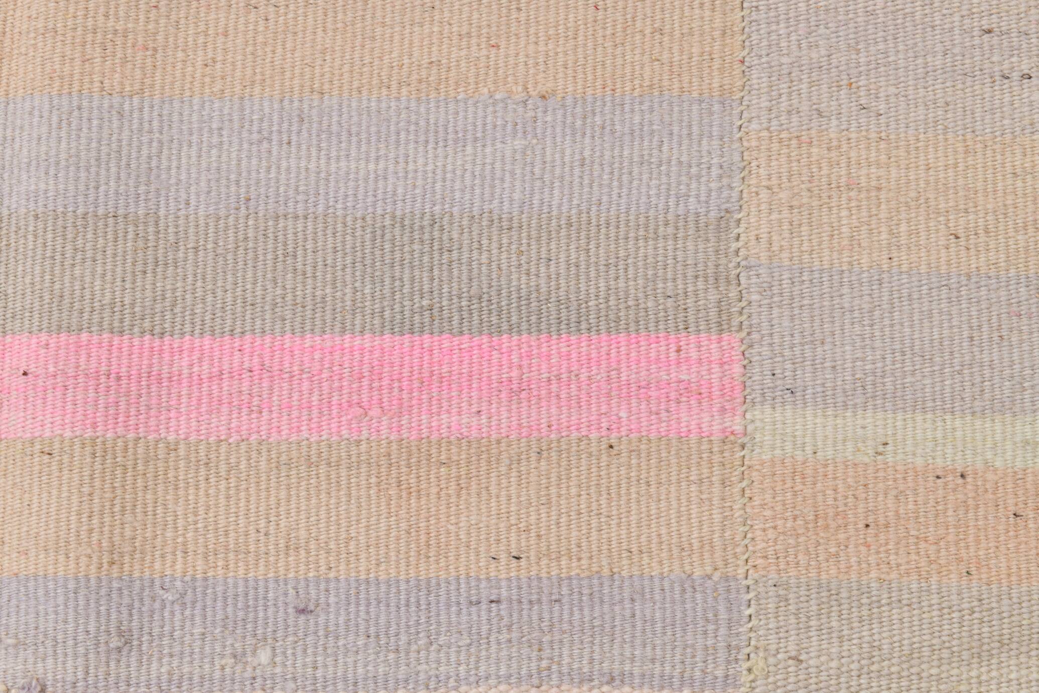 8x10 Salmon & Blue Soft Vintage Rug, 229x311Cm SK33342