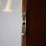 Carved wooden box with lock