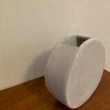 Vase céramique émail blanc