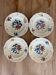 Lot of 4 deep plates from Sarreguemines and Digoin.