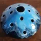 Enamelled Posy Vase / Flower Holder from Vallauris 1960s 1970s