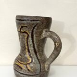 Accolay vase, vintage mid-century, coloured, feminine pattern, 1950s.