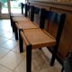 Ensemble de 4 chaises scandinave en corde