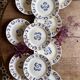 set of 10 antique flat plates model Laval