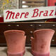 Pair of small powder pink toad armchairs