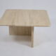 French travertine marble table set 1960