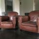 Paire de fauteuils club années 20