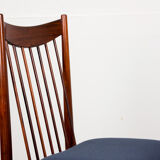 Series of 6 Danish chairs in Rio palissandre by Arne Vodder for Sibast 1960.