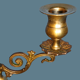 Pair of chandeliers three neo-classical fires - patinated bronze - 1950s - France