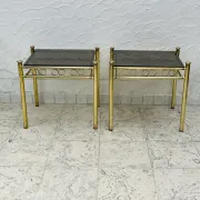Pair of Belgo Chrome side tables