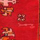 Tapis berbère rouge vintage 185x380 cm