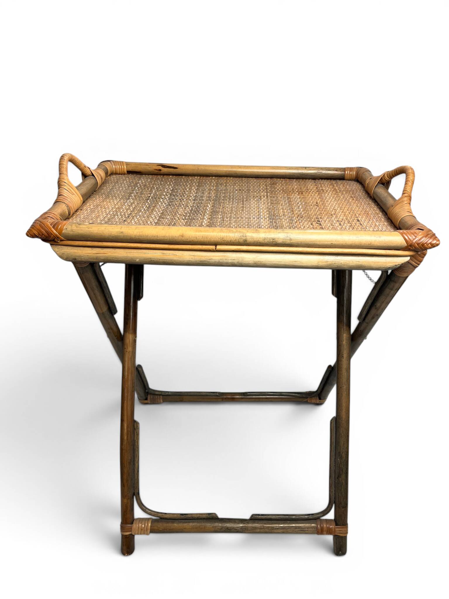 Vintage, desserte plateau bambou vers 1970