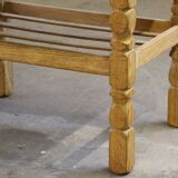 Pair of Vintage Danish Oak Bedside Tables with Drawer & Shelf, Kjærnulf style