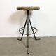 Grey Industrial Workshop Stool, 1960s