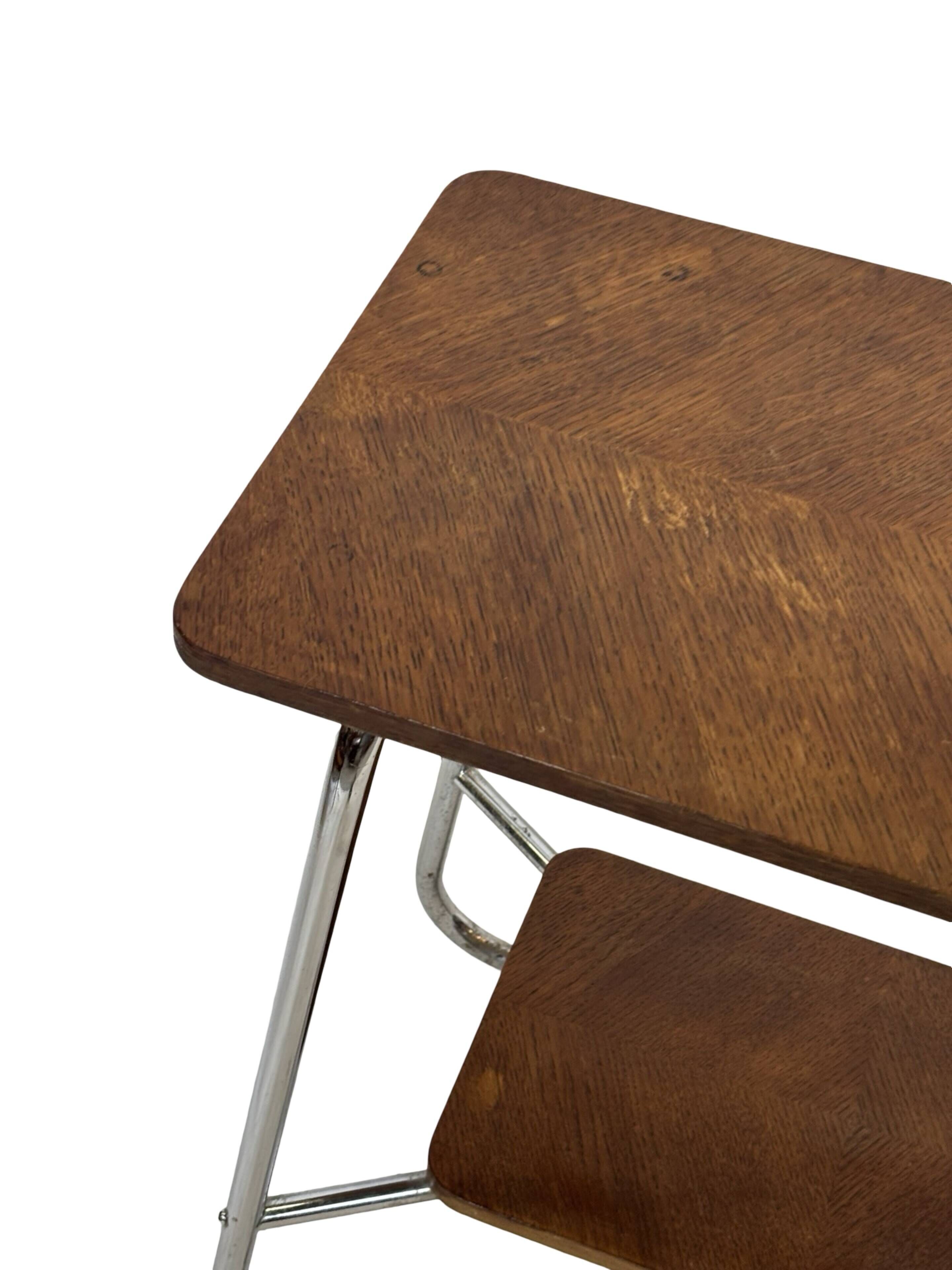 Vintage Art Deco / Bauhaus Style Side Table 60s