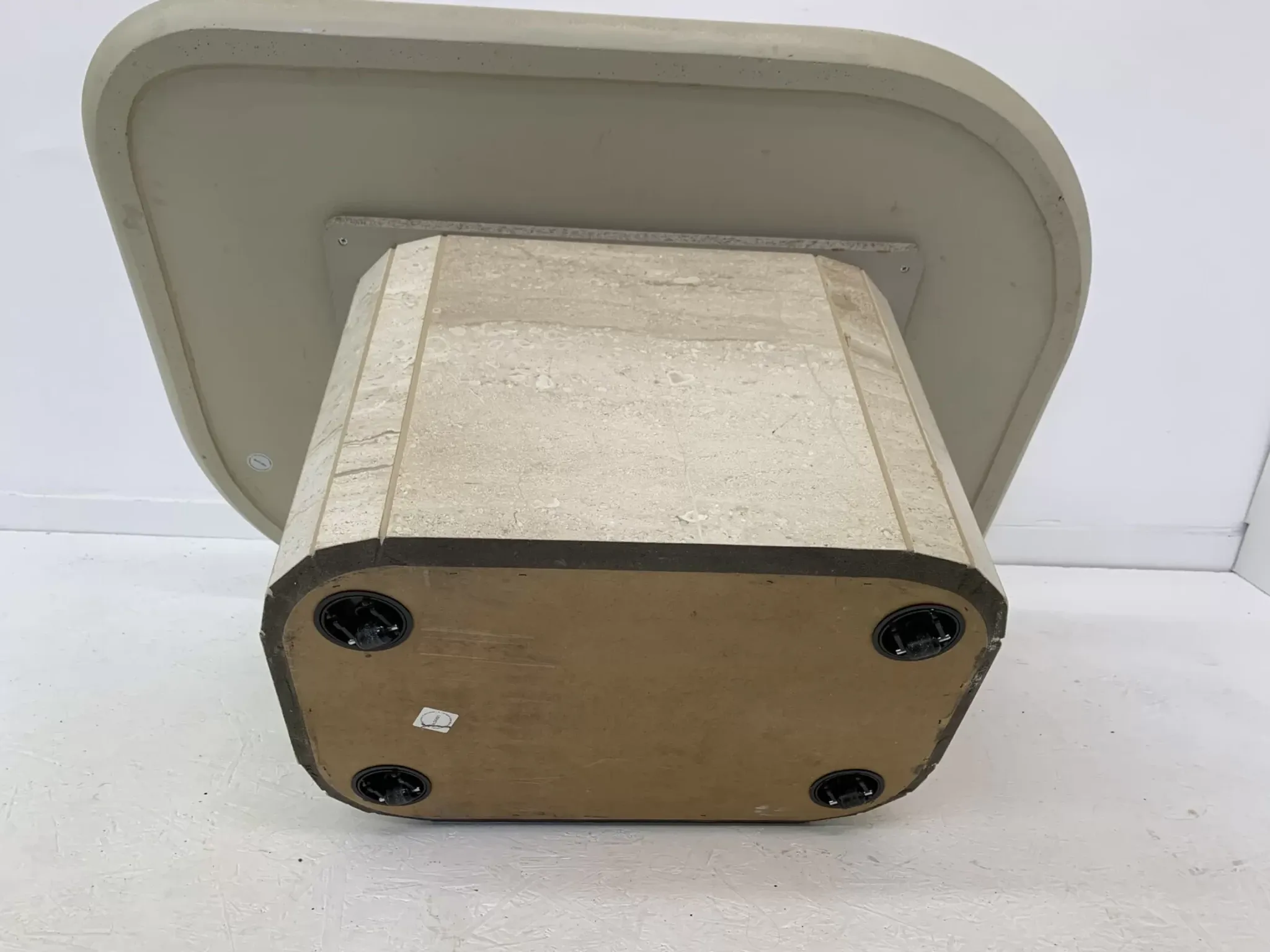 Mid-century design travertine coffee table, 1970s