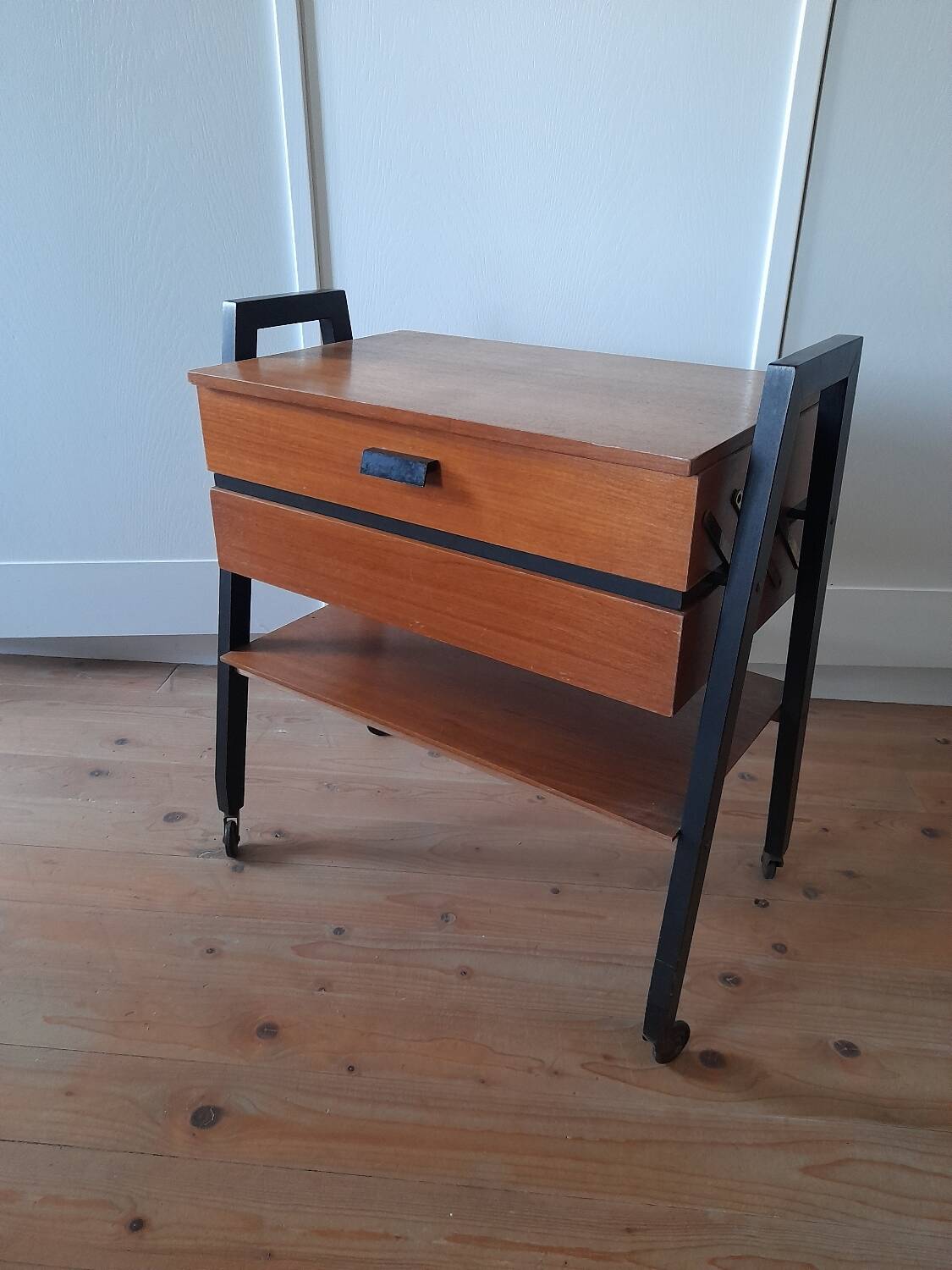 Danish sewing table in teak