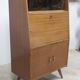 1960 Scandinavian secretary with teak compass feet and pastel yellow top