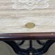 Bistro table with cast iron base - modern design
