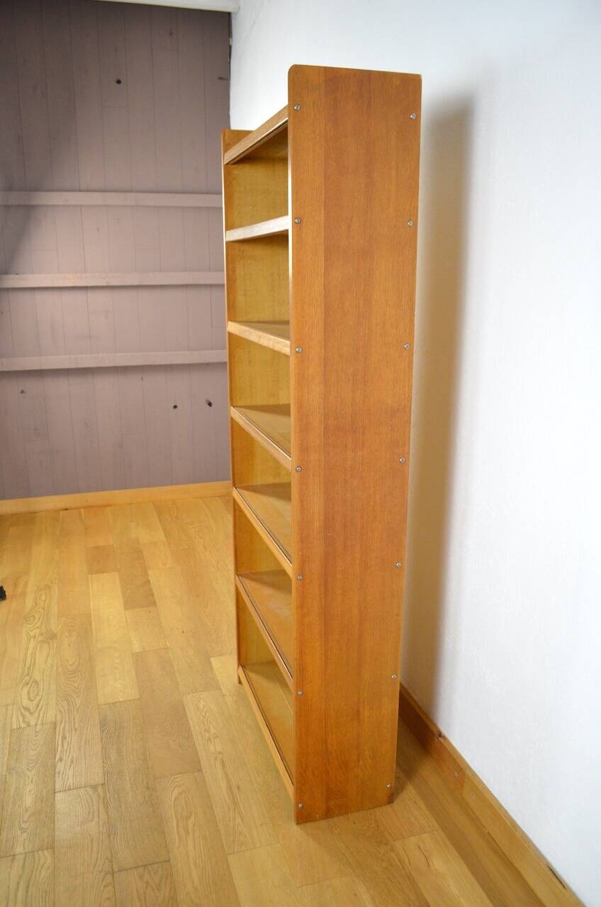 Vintage Light Oak Shelf 1960