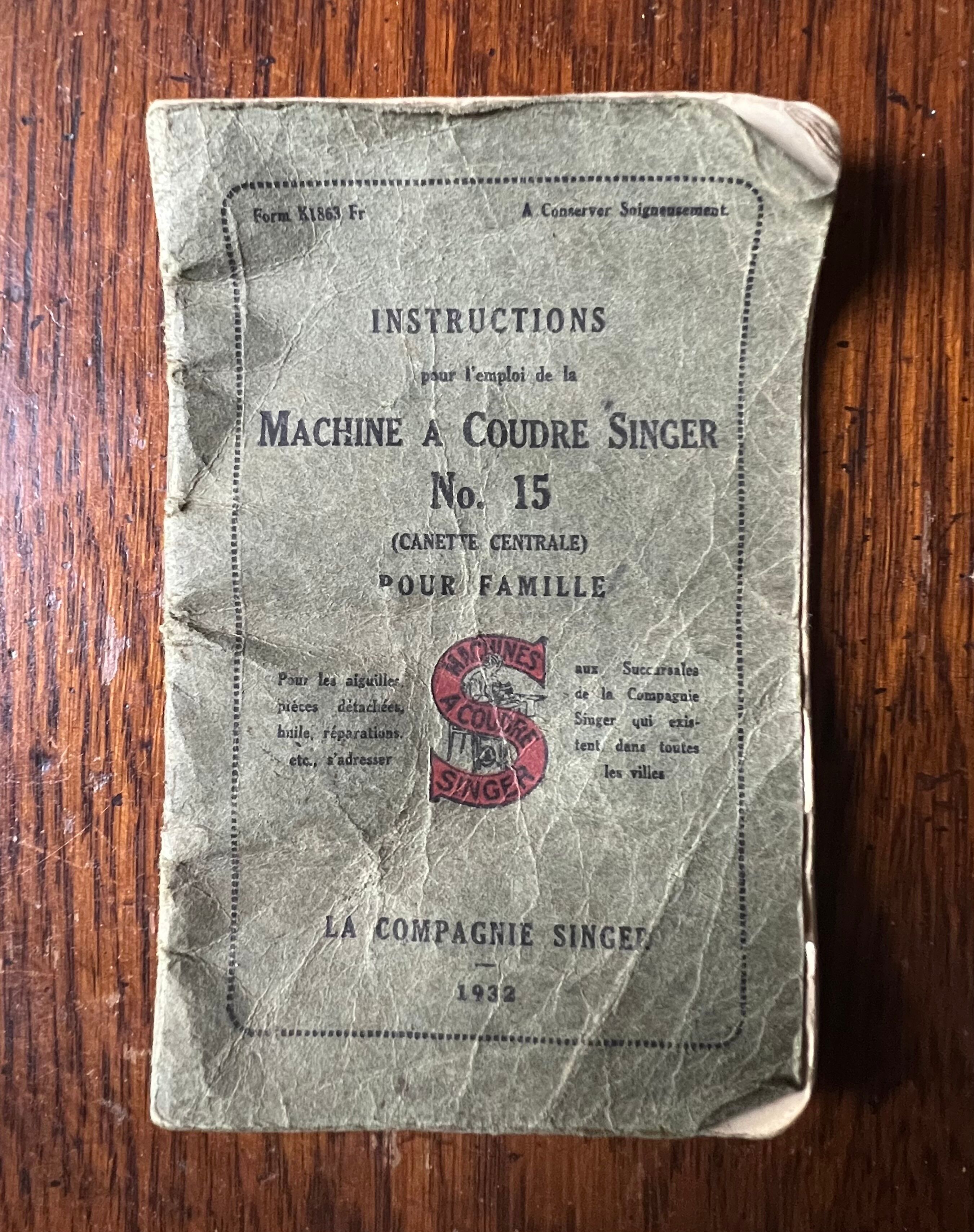 1932 Singer sewing machine