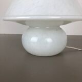 "Mushroom" glass table desktop light made by Glashütte Limburg Germany 1970s No2