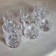 6 crystal whiskey glasses