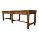 Large antique drapery fabric table
