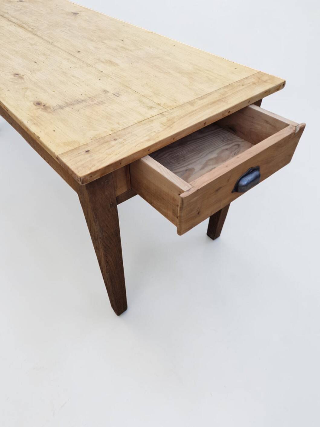 Large farmhouse table + two benches