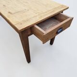 Large farmhouse table + two benches