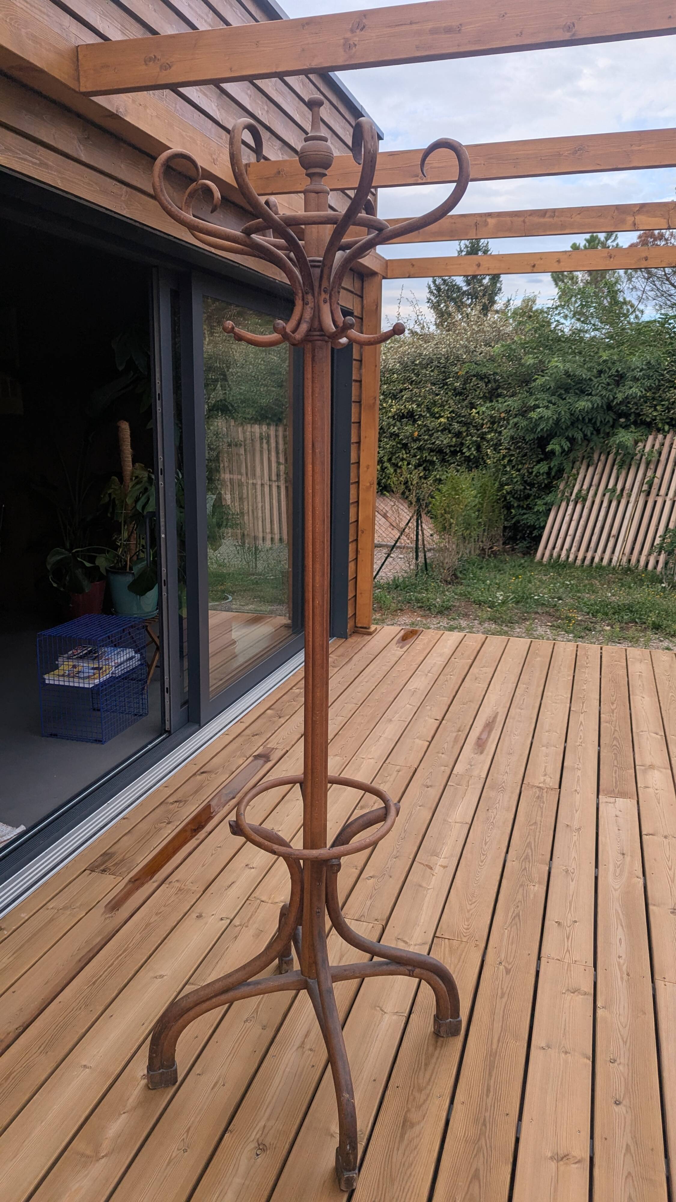 Porte manteau Perroquet en bois courbé