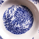 Trio d’assiettes creuses en porcelaine