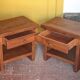 Pair of solid wood nightstands Aranjou, bedside table, end table.