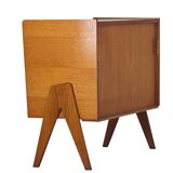 Sewing machine furniture with compass feet from the 50s/60s