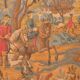 Tapisserie murale scène de chasse à courre