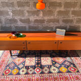 Scandinavian low sideboard in teak, 1960s/70s