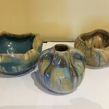 Lot of 3 ceramic pieces G. Metenier