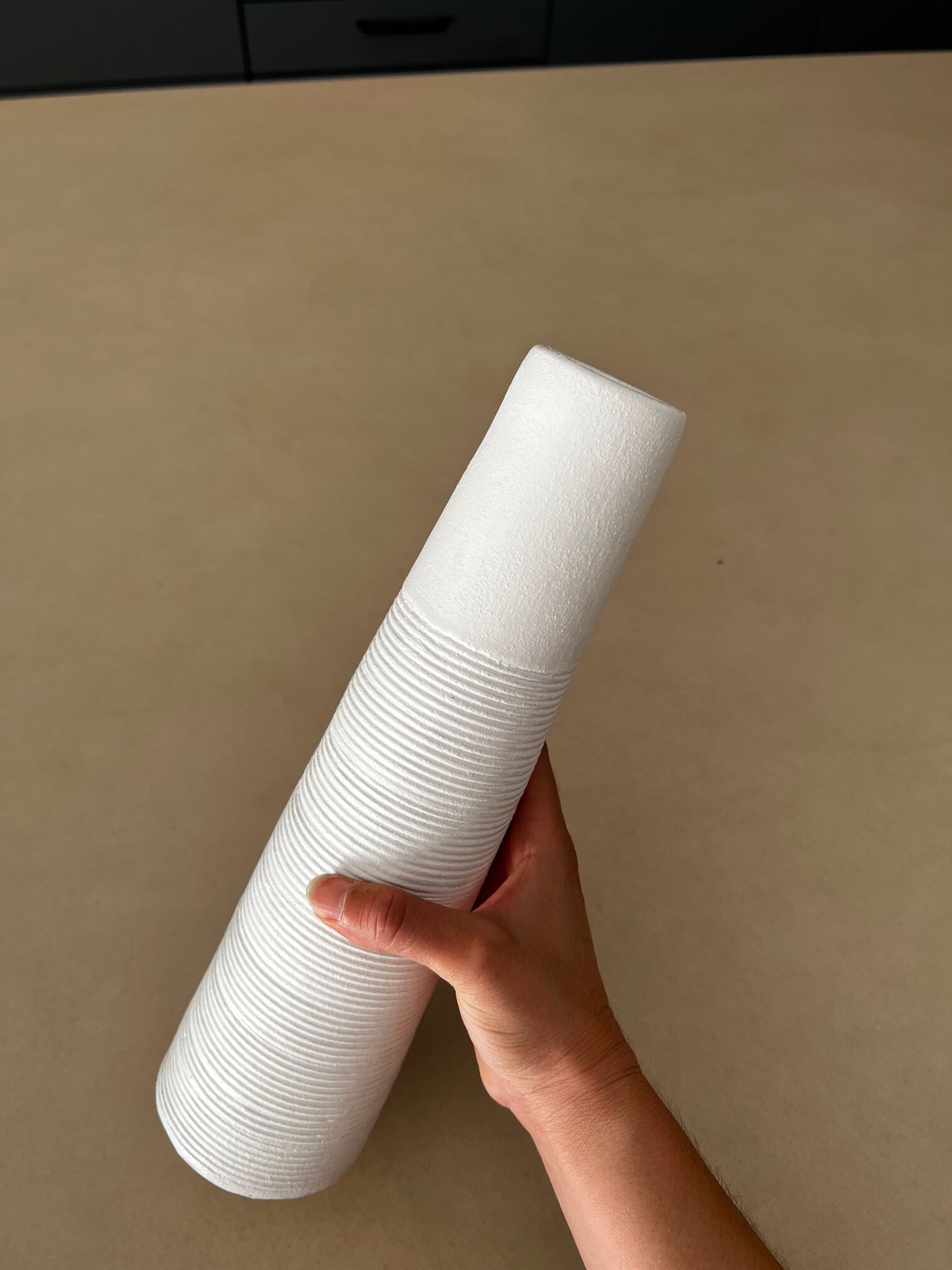 Ceramic sculpture fireplace vase