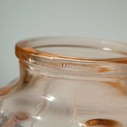 Vase en verre orange