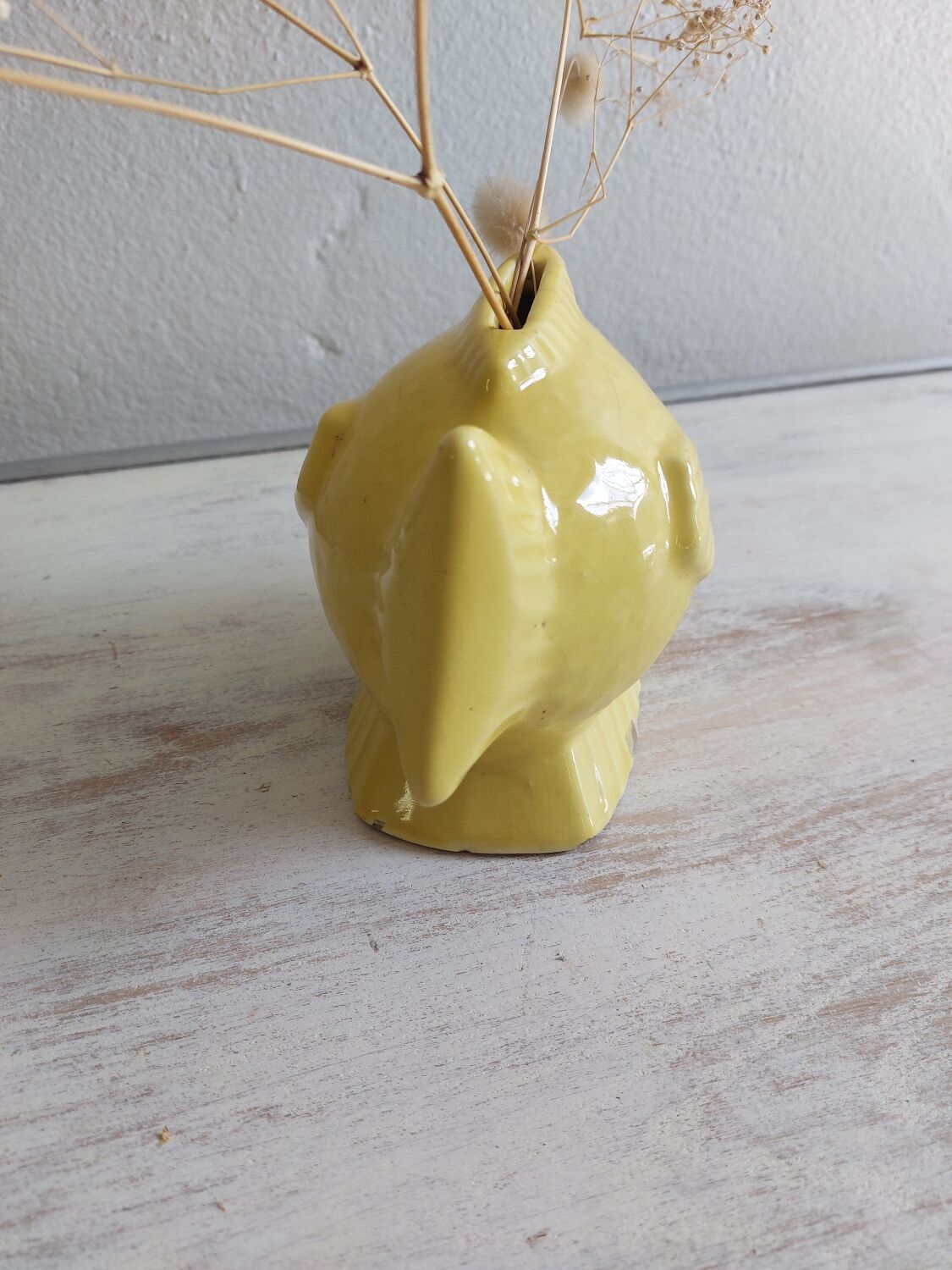 Ceramic piggy bank in the shape of a fish