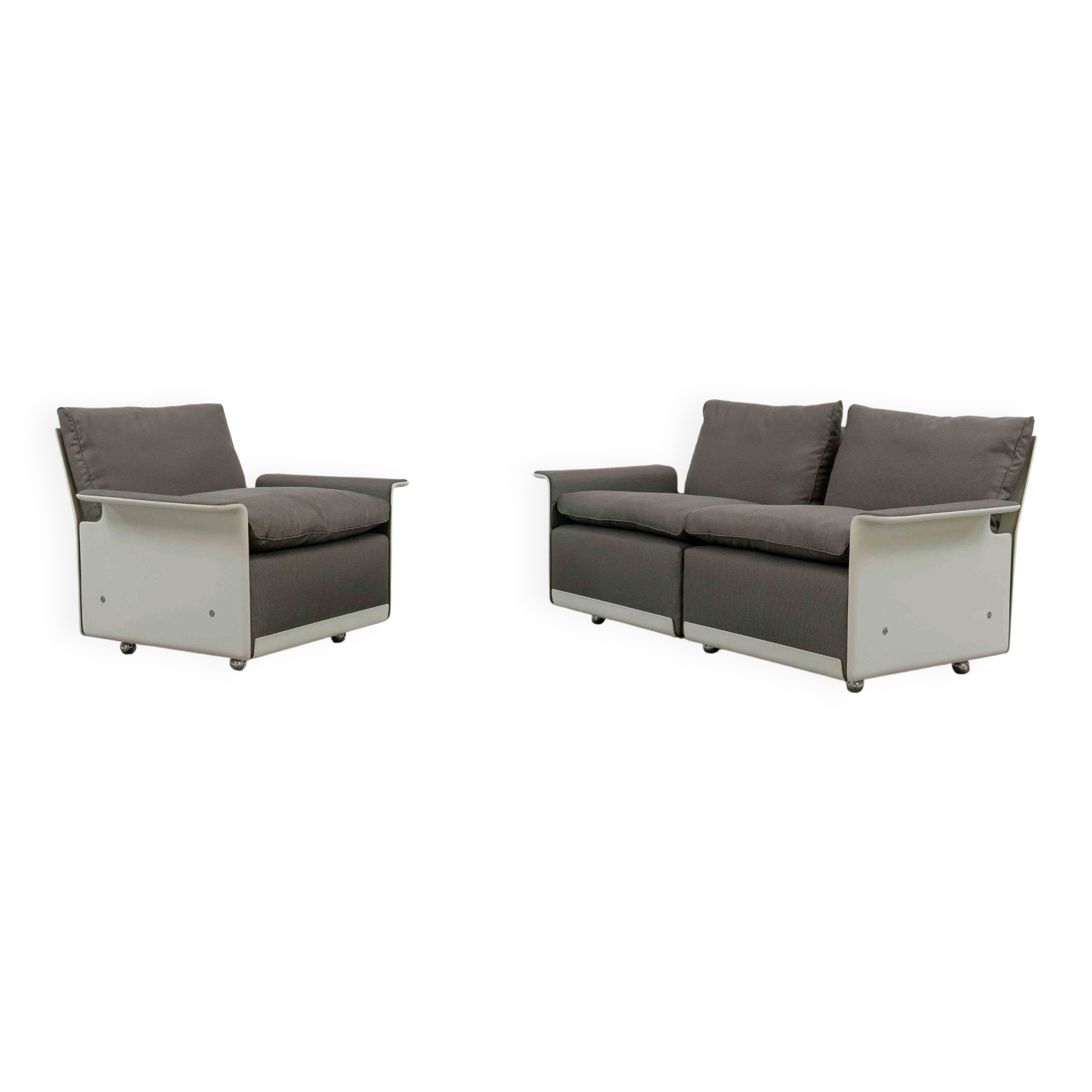 Vitsoe seatgroup by dieter rams, model 620, easychair+sofa