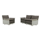 Groupe de sièges vitsoe par dieter rams, modèle 620, fauteuil + canapé