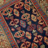 Old caucasian carpet gendje handmade 106cm x 222cm 1880s, 1b519