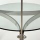 1970s chrome-plated steel tripod stool