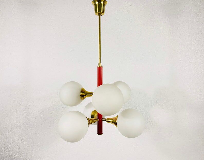 Red suspension by Kaiser, Germany, 60s