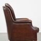 Sheepskin Leather Armchair in a Dark Warm Color