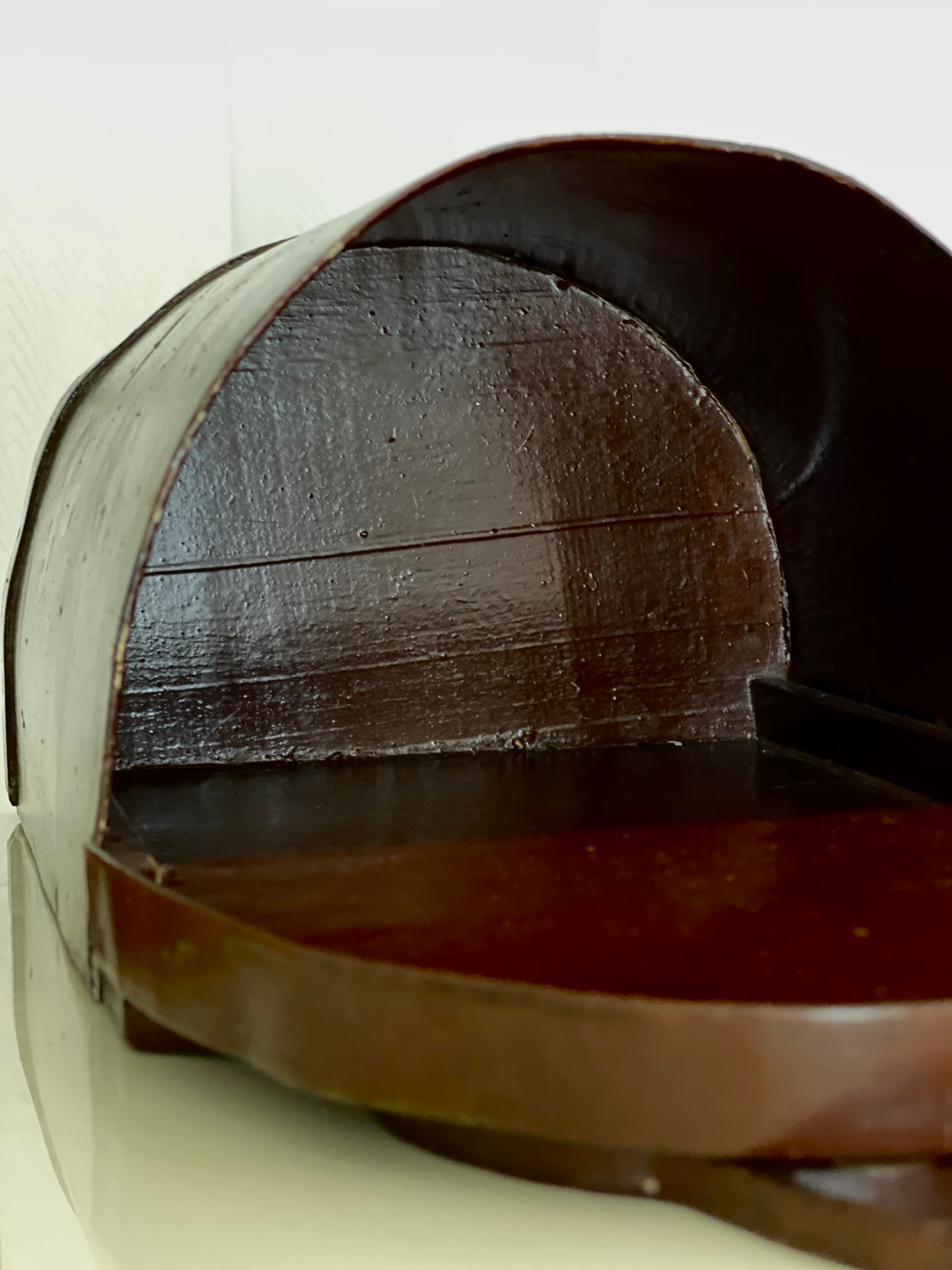 Old painted wooden box