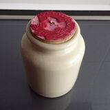 Ancient jar of mustard sandies from Meaux Pommery